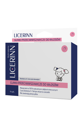Licerinn Gumki przeciwwszawicze do włosów