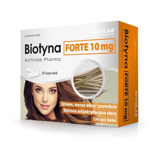 Biotyna Forte 10mg 30 kaps. MOCNE WŁOSY