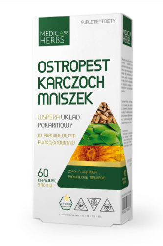 Ostropest Karczoch Mniszek MEDICA HERBS (60kaps.)