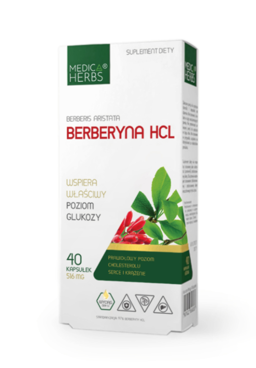 Berberyna HCI MEDICA HERBS (40kaps.)