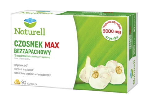 Naturell Czosnek MAX Bezzapachowy  (90 kaps.)