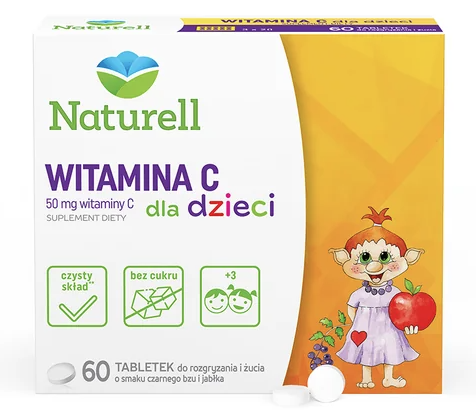 Naturell Witamina C dla dzieci (60 tabl.)