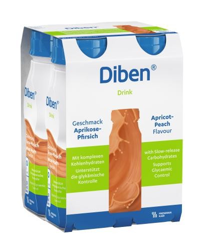 Diben DRINK morela-brzoskwinia bez cukru (4 szt. x 200 ml)