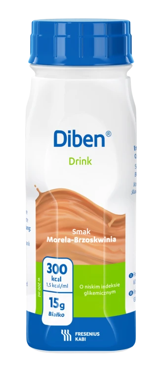 Diben DRINK morela-brzoskwinia bez cukru (4 szt. x 200 ml)