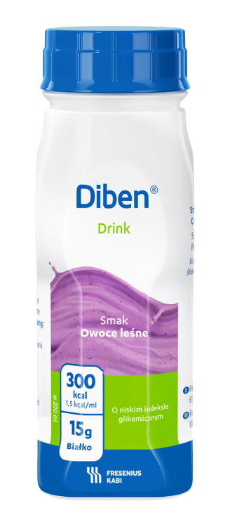 Diben DRINK owoce leśne dla diabetyka (4 szt. x 200 ml)