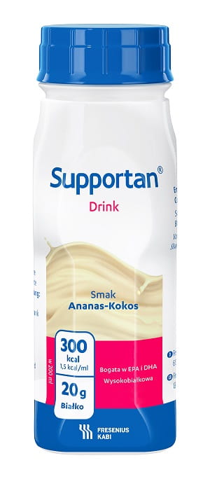 Supportan DRINK o smaku ananasowo-kokosowym (4 szt. x 200 ml)