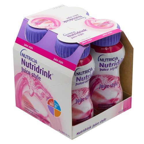 Nutridrink Juice Style 4x200ml smak truskawkowy