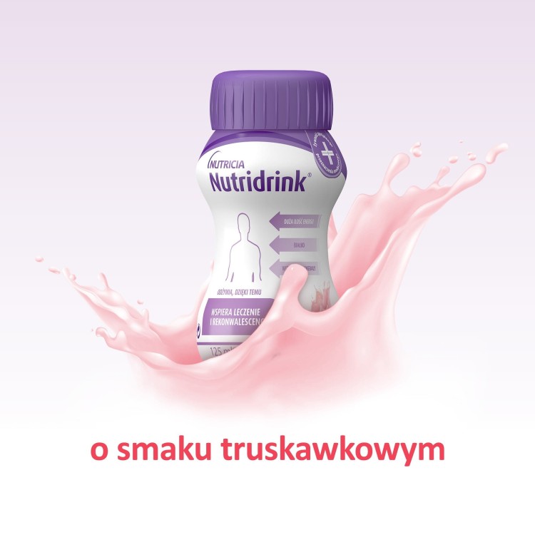 Nutridrink o smaku truskawkowym (4 szt. x 125 ml)