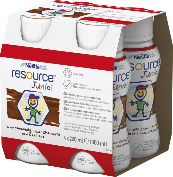 Resource JUNIOR czekolada 4x200ml