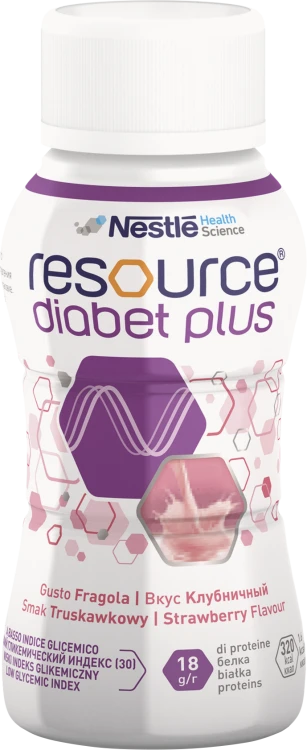 Resource DIABET PLUS truskawka 4x200ml