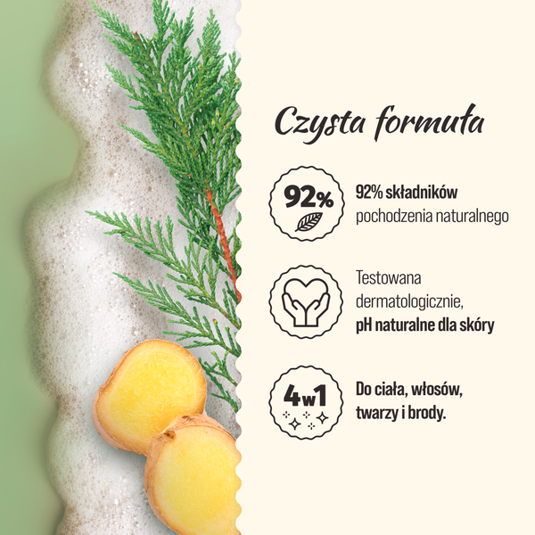 Le Petit Marseillais Imbir i Drzewo Cyprysowe Żel pod prysznic 4w1 400ml