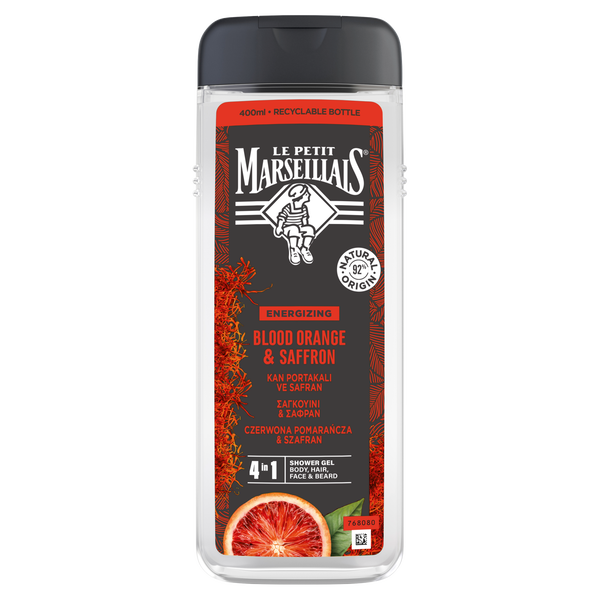 Le Petit Marseillais Czerwona pomarańcza i Szafran Żel pod prysznic 4w1 400ml