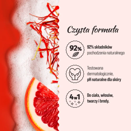 Le Petit Marseillais Czerwona pomarańcza i Szafran Żel pod prysznic 4w1 400ml