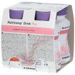 Nutricomp Drink Plus truskawka proteiny (4 szt. x 200 ml)