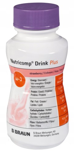 Nutricomp Drink Plus truskawka proteiny (4 szt. x 200 ml)