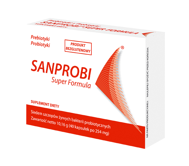 Sanprobi Super Formula probiotyk prebiotyk (40 kapsułek)