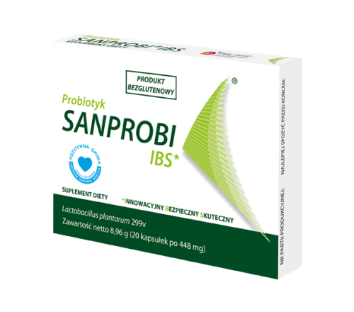 Sanprobi IBS probiotyk w kapsułkach (20 kapsułek)