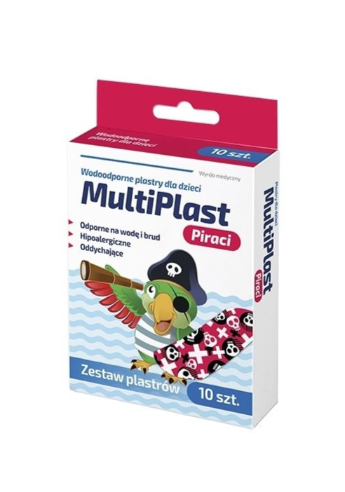 Wodoodporne plastry MultiPlast Piraci 10szt.