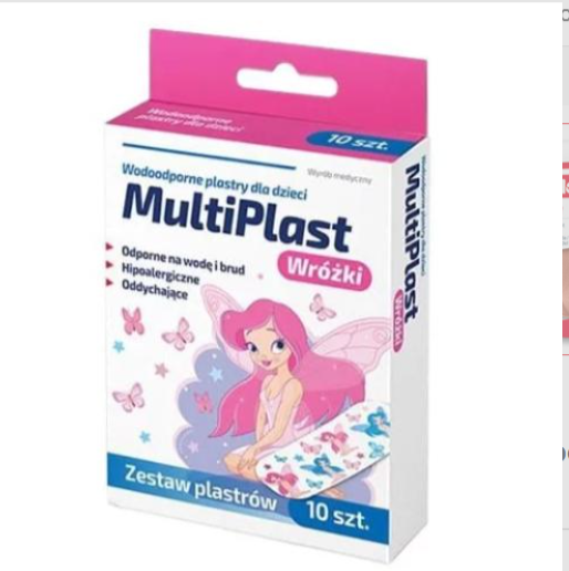 Wodoodporne plastry MultiPlast Wróżki 10szt.