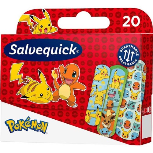 Salvequick Plastry opatrunkowe Pokemon dla dzieci 20 szt.