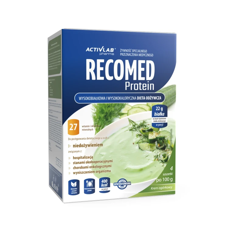 RECOMED Protein krem ogórkowy (4 saszetki)