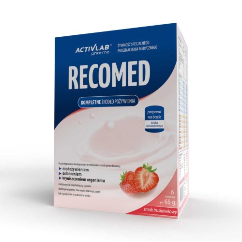 RECOMED dieta odżywcza truskawka (6 saszetek)