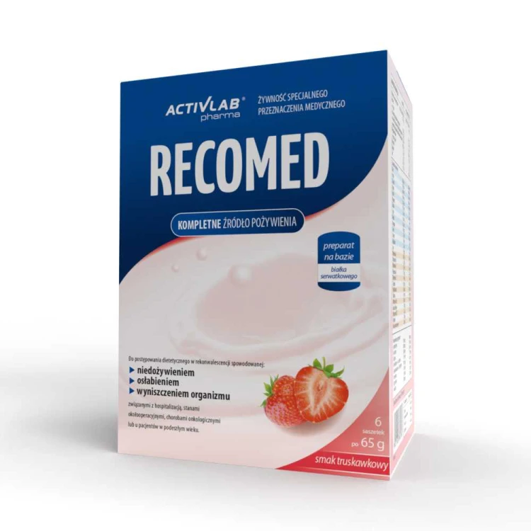 RECOMED dieta odżywcza truskawka (6 saszetek)