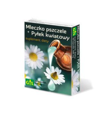 Mleczko pszczele + pyłek kwiatowy 48kaps.