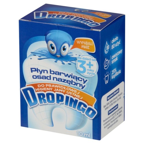 DROPINGO Płyn barwiący osad nazębny 10 ml