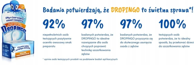 DROPINGO Płyn barwiący osad nazębny 10 ml