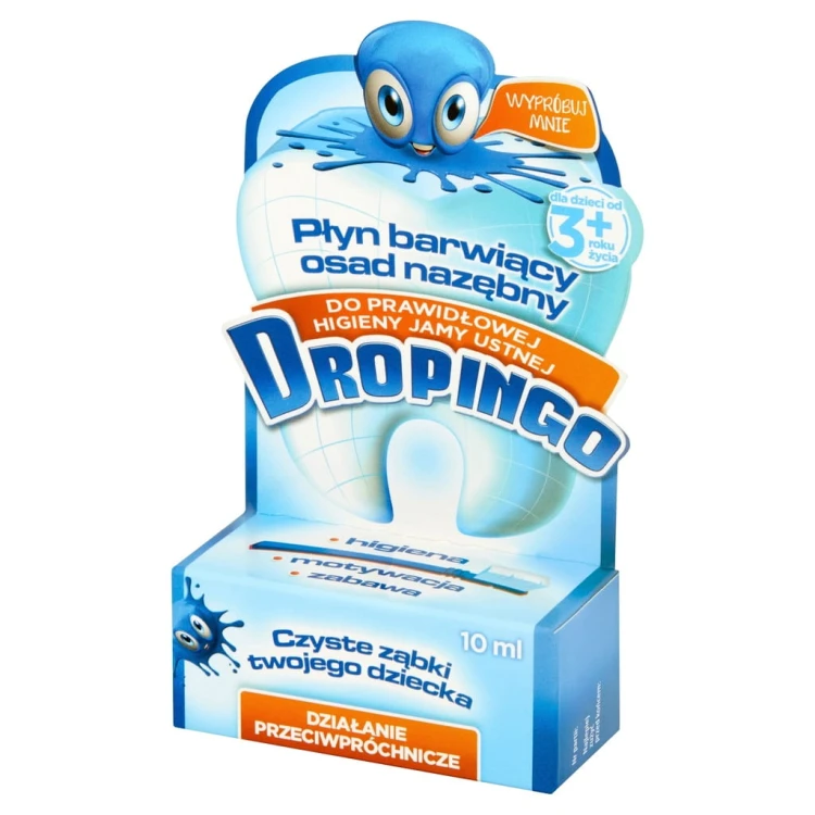 DROPINGO Płyn barwiący osad nazębny 10 ml