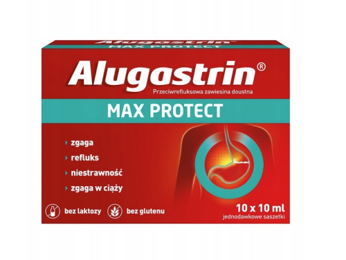 Alugastrin Max Protect 10 sasz.