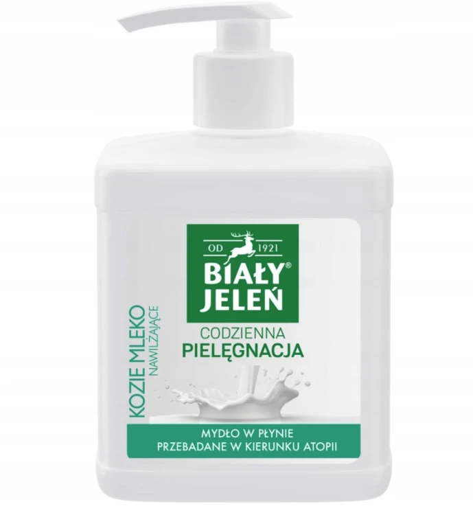 Biały Jeleń Mydło w płynie naturalne kozie mleko 500 ml