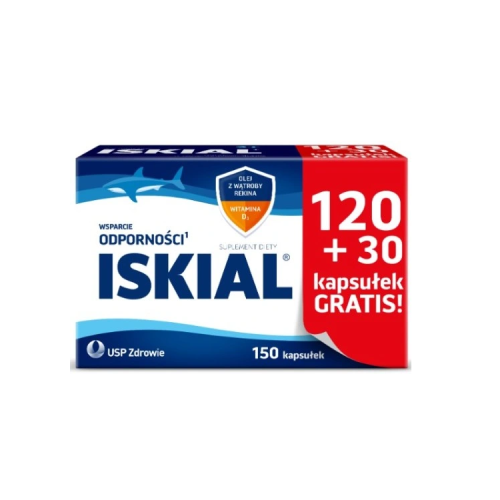 ISKIAL olej z wątroby rekina + witamina D3 150kaps