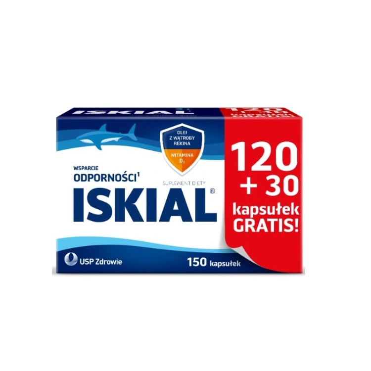 ISKIAL olej z wątroby rekina + witamina D3 150kaps