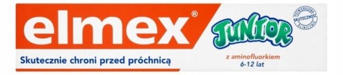 ELMEX PASTA DO ZĘBÓW DZIECI 75ML JUNIOR (6-12 LAT)