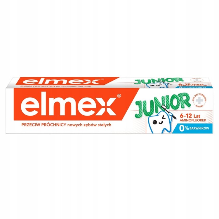 ELMEX PASTA DO ZĘBÓW DZIECI 75ML JUNIOR (6-12 LAT)