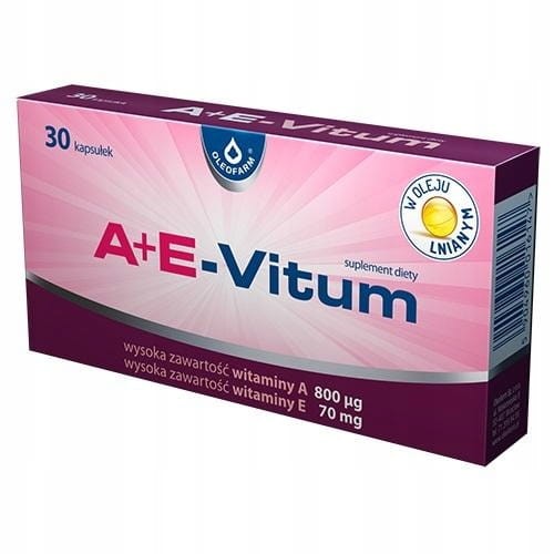 A+E-Vitum 30 kaps.witamina A+E w oleju lnianym