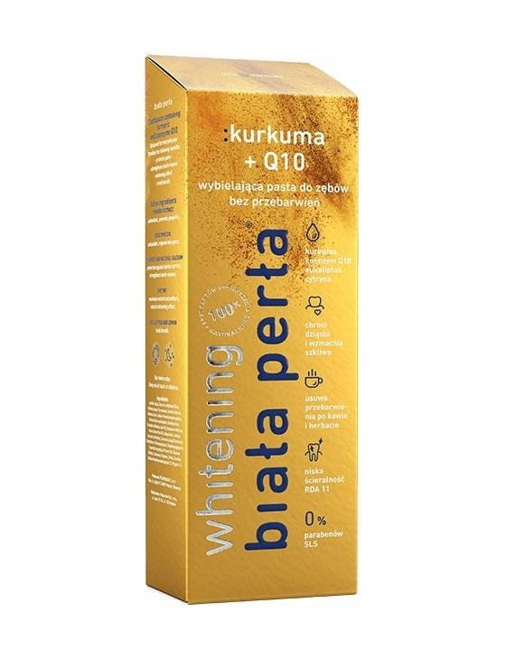 BIAŁA PERŁA KURKUMA +Q10 pasta do zębów