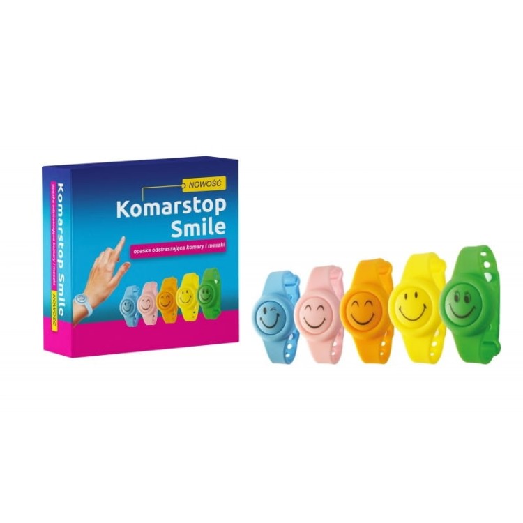 KOMARSTOP SMILE Opaska przeciw komarom i meszkom dzieci