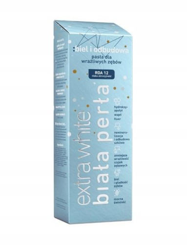 Biała Perła EXTRA WHITE Biel i Odbudowa Pasta 75ml