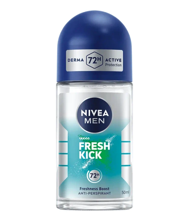 NIVEA MEN ANTYPERSPIRANT W KULCE FRESH KICK MĘSKI DEZODORANT ROLL-ON 50ML