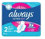 Always Ultra Super Plus Podpaski, 8 szt.