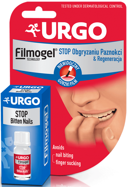 URGO STOP OBGRYZANIU PAZNOKCI & REGENERACJA filmogel - niewidoczny gorzki lakier 9ml