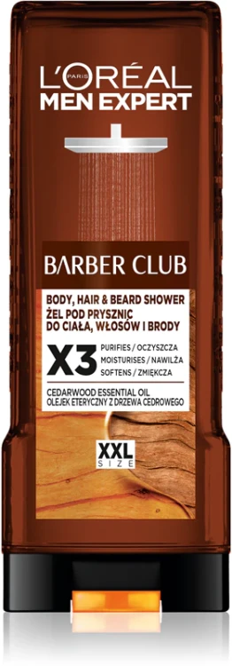 L'Oréal Men Expert XXL BARBER CLUB Żel pod prysznic 400 ml