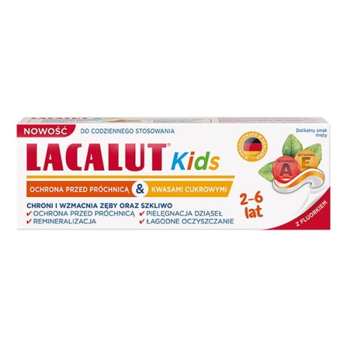 LACALUT KIDS pasta do zębów dla dzieci 2-6 lat 55 ml