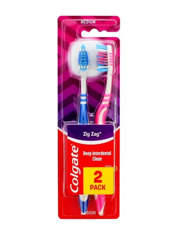 Szczoteczka do zębów Colgate Zig Zag  Medium  2szt