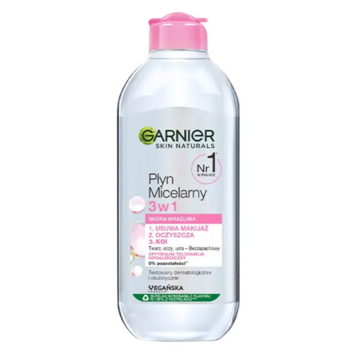 Garnier Skin Naturals Płyn Micelarny 3w1 do Demakijażu – 400 ml