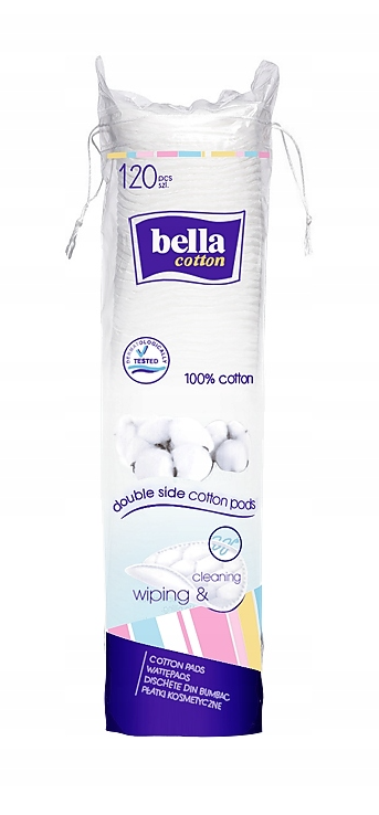 Bella cotton Płatki kosmetyczne okrągłe 120 szt.