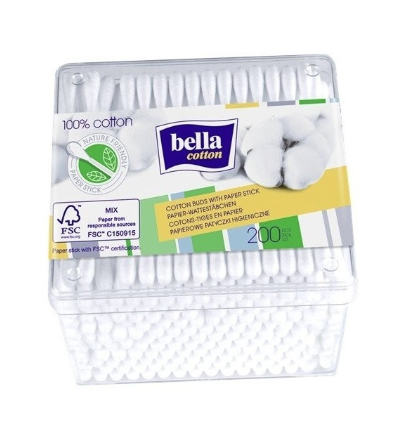 Bella cotton Papierowe patyczki higieniczne 200 szt.